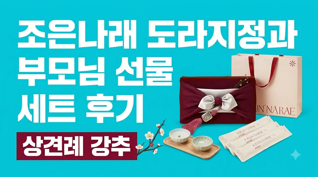 조은나래 도라지정과 500g 명절 상견례 부모님 선물세트 후기
