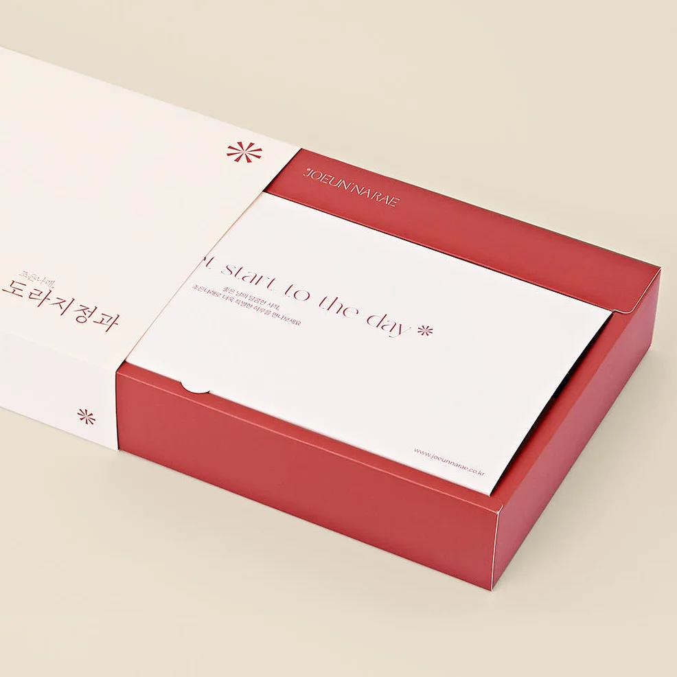 조은나래 도라지정과 500g 설 추석 부모님 상견례 어버이날 선물 콩고물 곁보자기 진한빨강 [원산지:상세설명에 표시] 상세 이미지 1