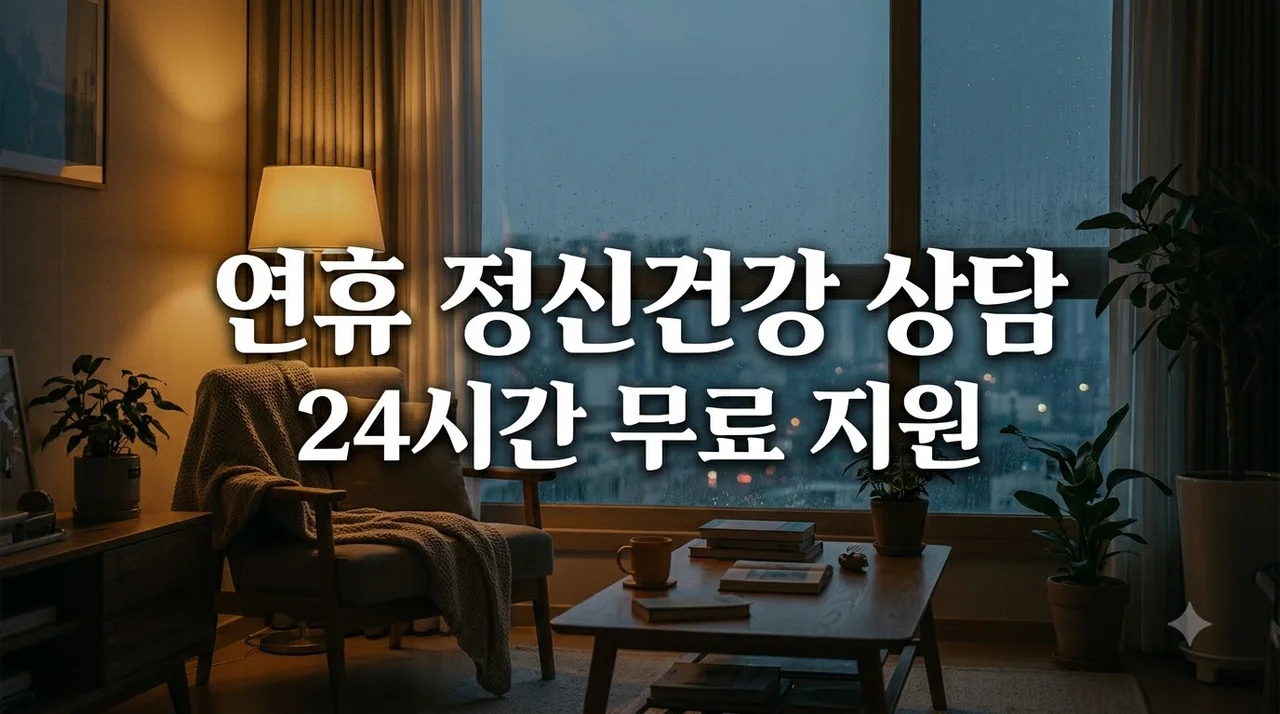 연휴 정신건강 상담 24시간 무료 전화·SNS 채널 및 이용 꿀팁