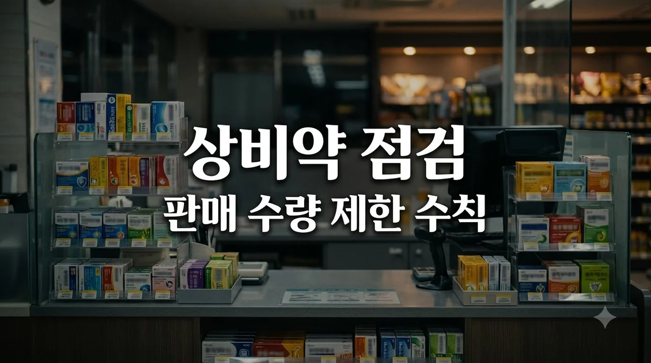 상비약 판매점 점검 단속 기준과 편의점 약사법 준수 수칙 정리