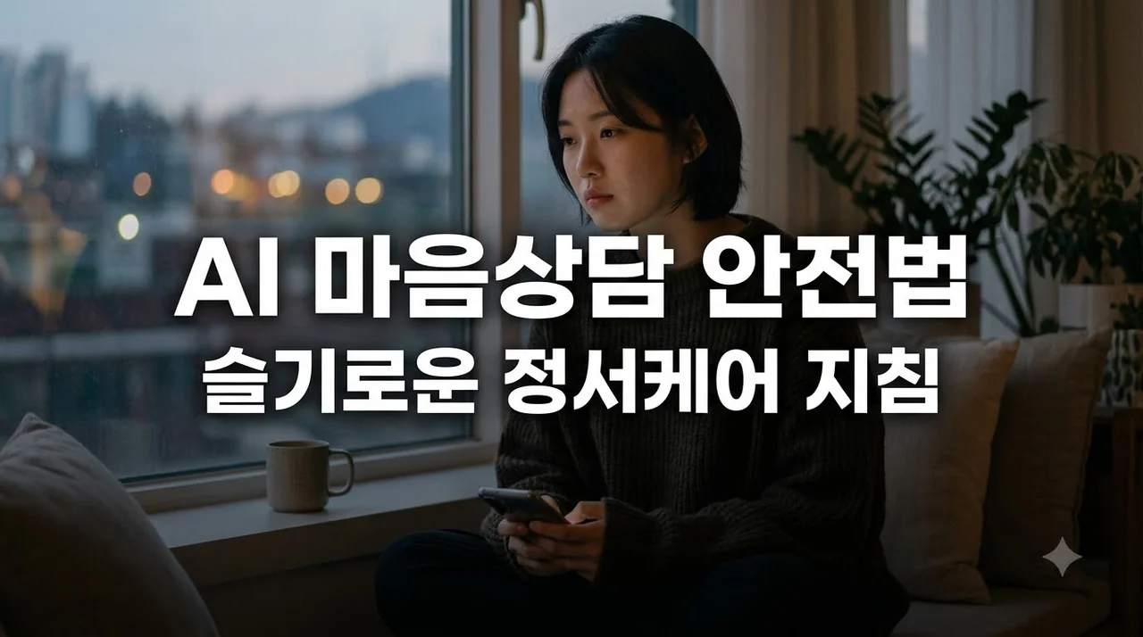 생성형 AI 정서상담 안전 수칙과 올바른 마음 돌봄 가이드라인