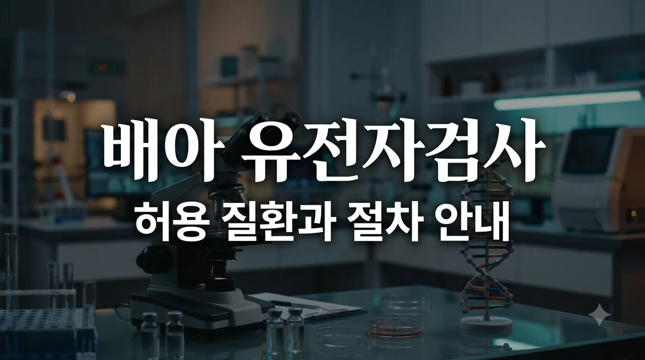 배아 태아 유전자검사 허용 질환과 절차 주의사항 총정리