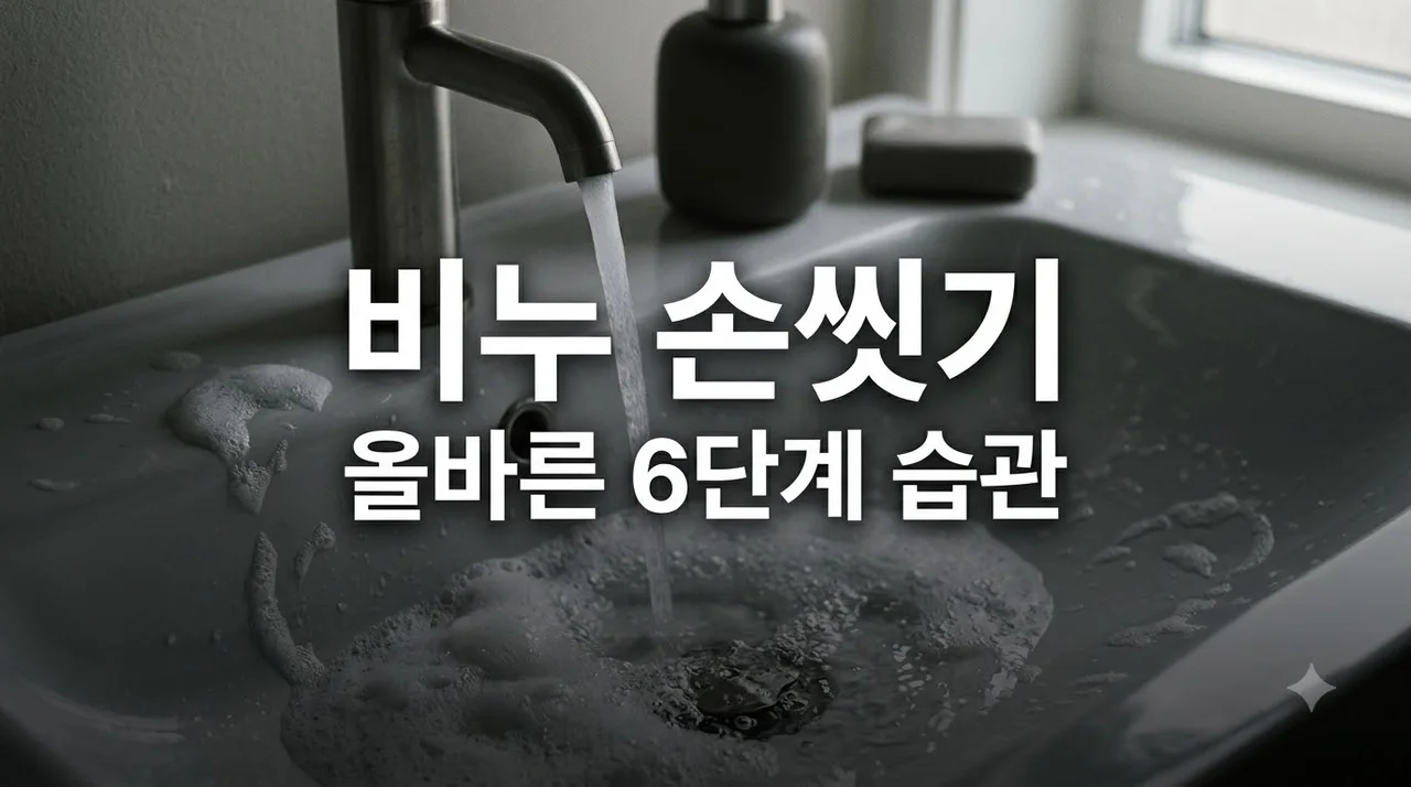 비누 손씻기 습관의 중요성! 올바른 6단계와 세균 99% 제거법