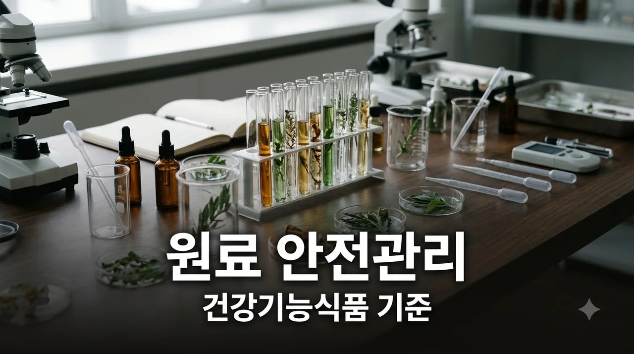 기능성 원료 안전관리 지침 총정리: 고시형·개별인정형 기준부터 최신 개정안까지