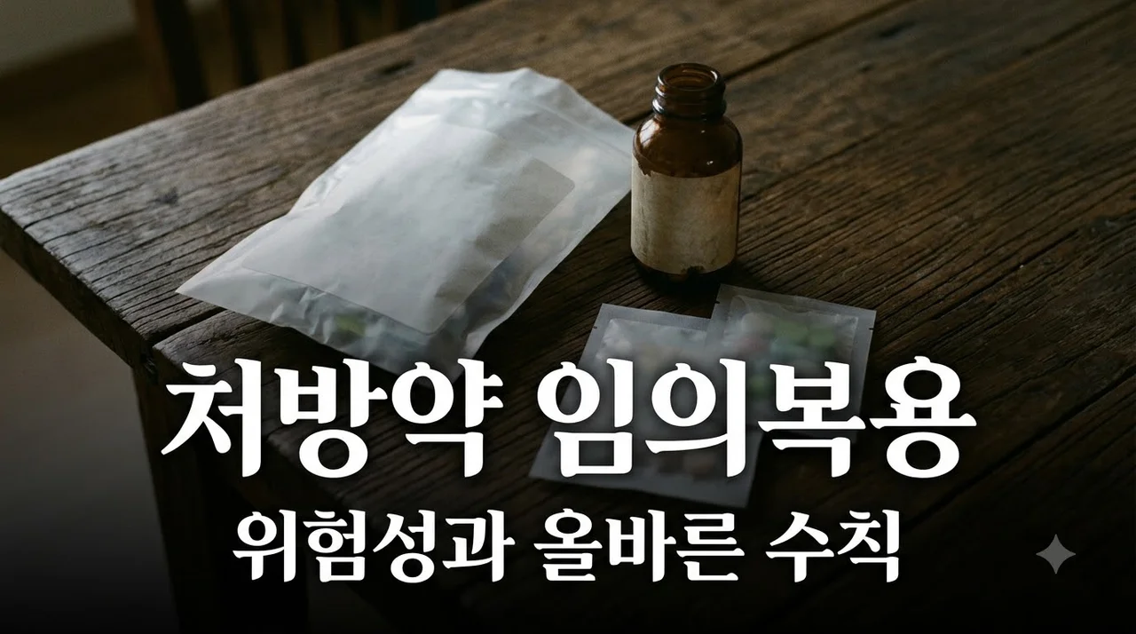 처방약 임의 복용 위험과 부작용, 증상 나아져도 약 끊으면 안 되는 이유