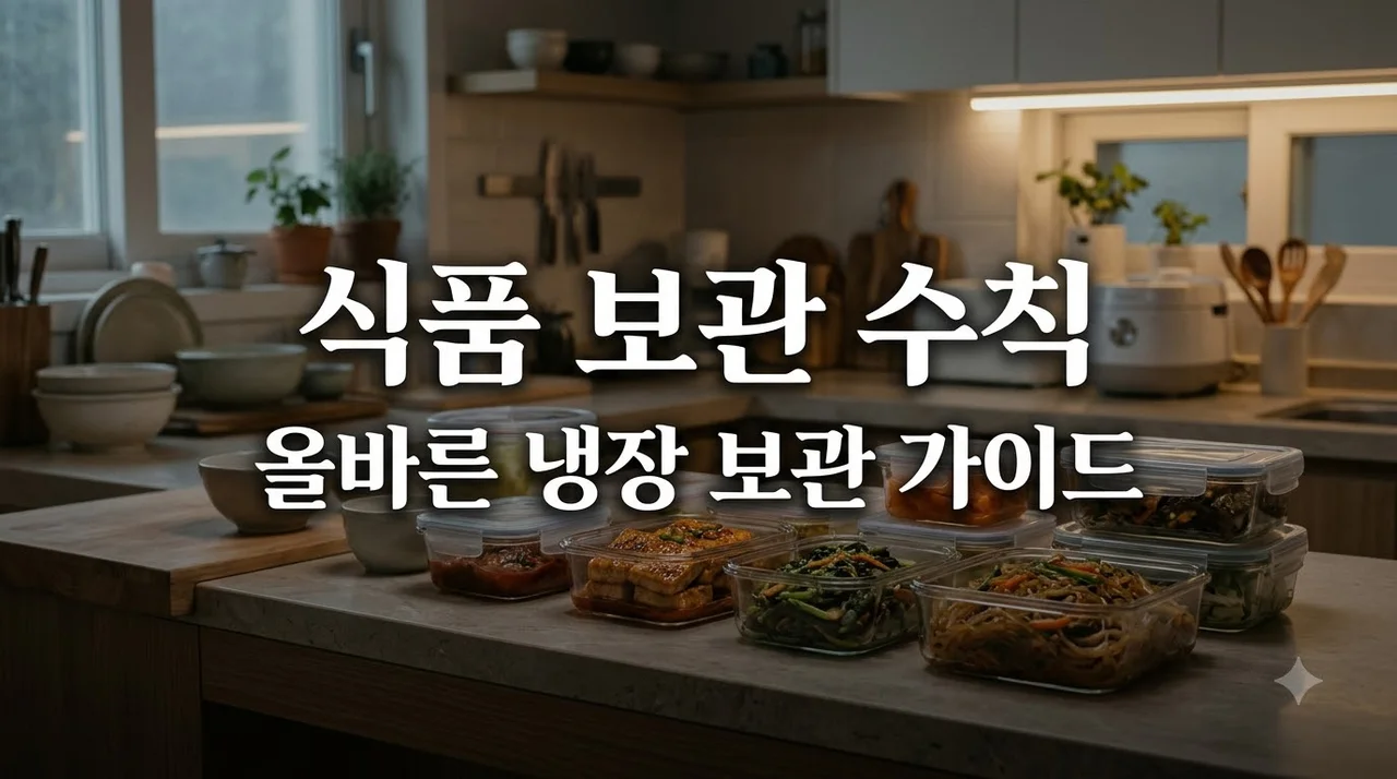 조리식품 보관 수칙 식중독 예방을 위한 냉장 보관 온도와 기간 총정리